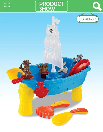 Wholesale Play Table Water Boat Kids Outdoor Summer Sand Beach Plastic Outdoor Toy