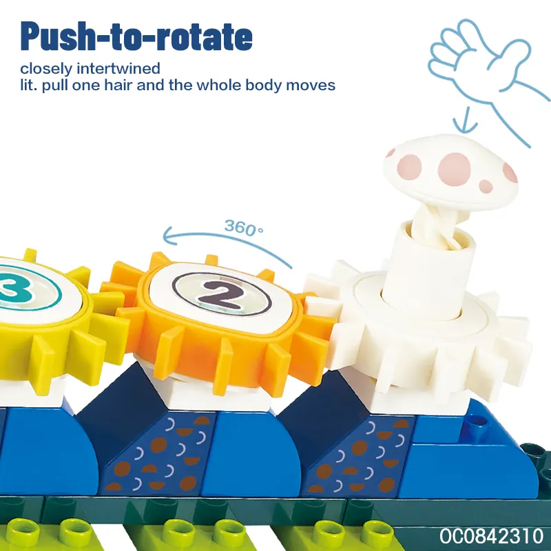 Wholesale Montessori Building Blocks Educational Plastic Toy for Kids