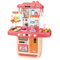 Wholesale Pretend Play Plastic Big Pink Plastic House Educational Kitchen Toys Gift Set for Kids