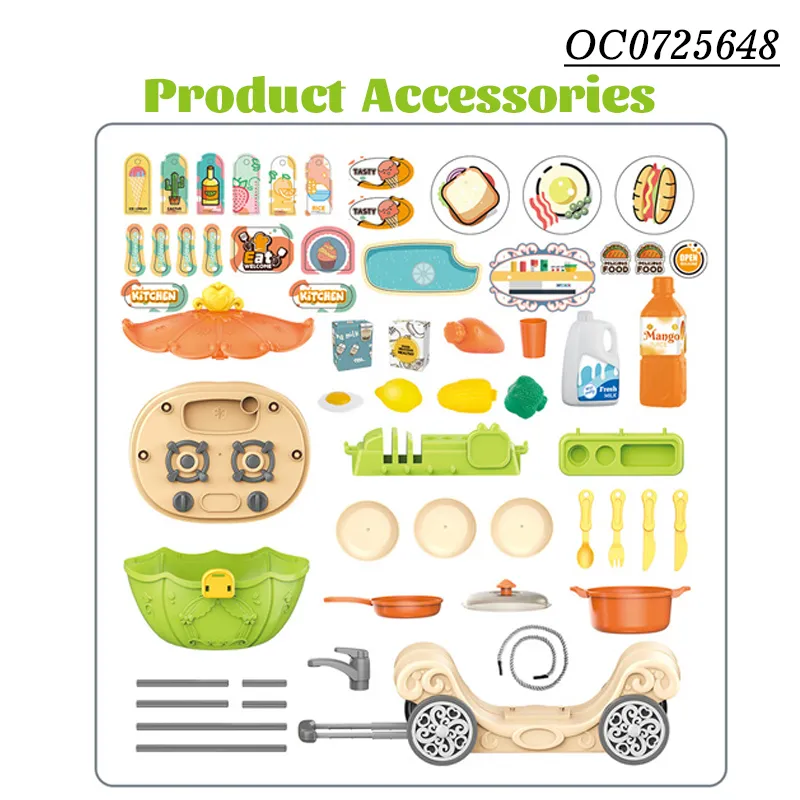 Wholesale Funny Cooking Food Small Children's Plastic Mini Pretend Kitchen Set Toy Pretend Play for Kids