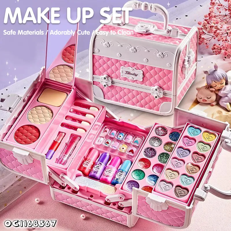 Shadow Nail Gel Polish Kit Girls Beauty Fashion Portable Make up Makeup Box Toy for Wholesale