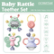 Wholesale Musical Baby Rattles and Teethers Silicone Baby Toy with Night Light