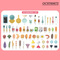 Wholesale 3in1 Rocking Horse Spray Plastic Children House Kitchen Cooking Food Toy Gift Set