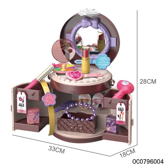 Wholesale Girls Princess Cosmetic Make up Box Set Makeup Kit Beauty Fashion Toys for Girls Kids
