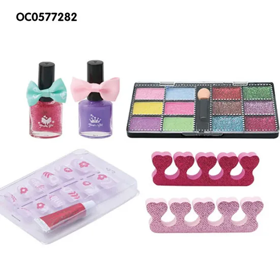 Wholesale Kids Pretend Beauty Fashion Play Portable Makeup Set Toy with Mirror