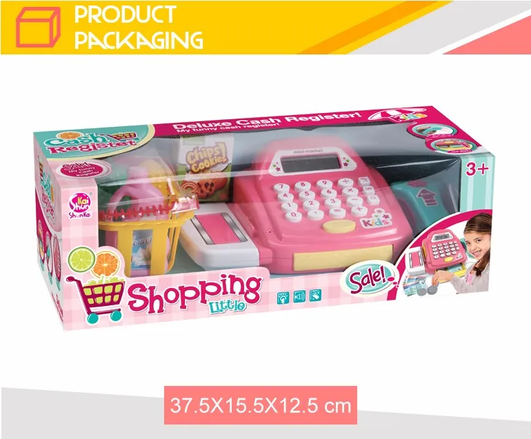 Kids Pretend Play Supermarket Toys Shop with Cash Register Toy