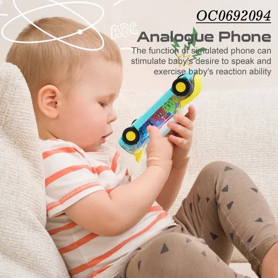 Montessori Toy Sensorial New Baby Mobile Phone Toy Hand Rattle Toy