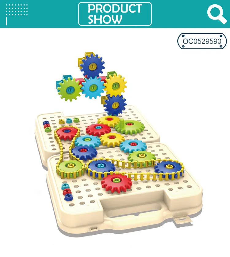 Wholesale Educational Montessori Creative Plastic DIY Building Blocks Toy for Kids