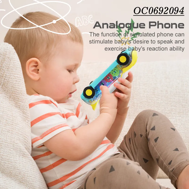 Montessori Toy Sensorial New Baby Mobile Phone Toy Hand Rattle Toy
