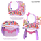 Gift Beauty Play Set Small Makeup Mirror Dressing Table Set Fashion Cosmetic Toy for Kids