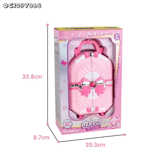 Wholesale Nail Polish Set Box Beauty Fashion Cosmetic Makeup Baby Girls Toys for Kids Girls with Mirror