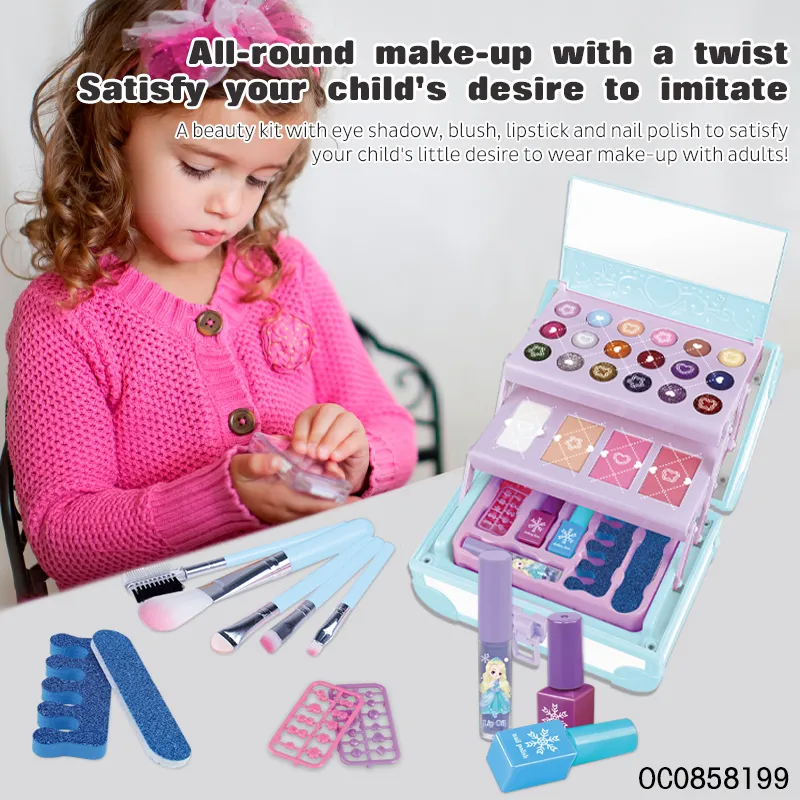 Wholesale Fashion Nail Polish Set Cosmetic Portable Makeup Beauty Make up Toys for Girl