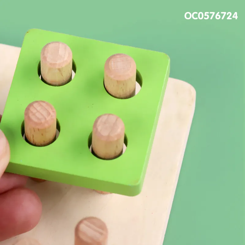 Wholesale Popular DIY Learning Educational Sensorial Montessori Materials Wooden Magnetic Toy for Kids