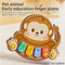 Wholesale Montessori Cute Cartoon Animal Monkey Baby Soothing Toys Set Electric Educational Musical Piano Keyboard for Wholesale