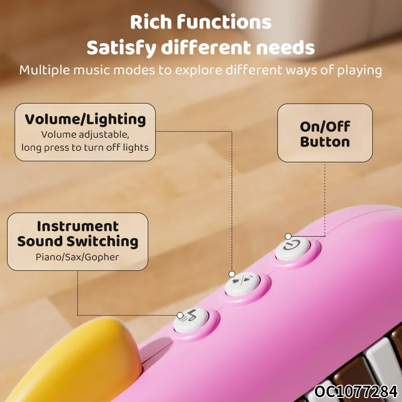 Wholesale Cartoon Children Interactive Electronic Organ Plastic Musical Instruments Piano Toy