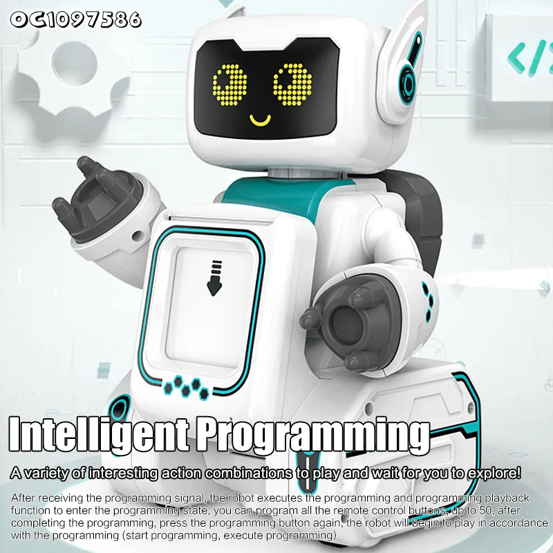 Wholesale Talking Cognitive Learning Intelligent Cartoon Wireless Charger Remote-Controlled Toy Robots