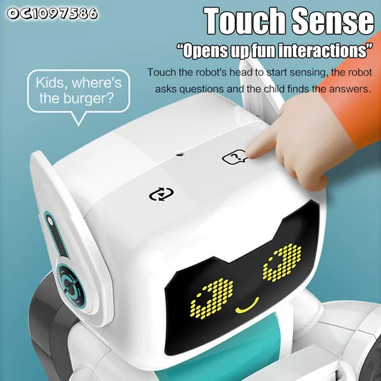 Wholesale Talking Cognitive Learning Intelligent Cartoon Wireless Charger Remote-Controlled Toy Robots