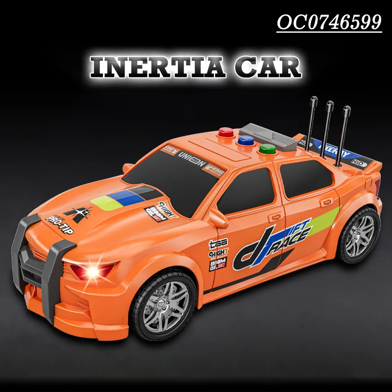 Wholesale Kids Baby Friction Racing Small Car Model Toys Model for Children with Light Sound