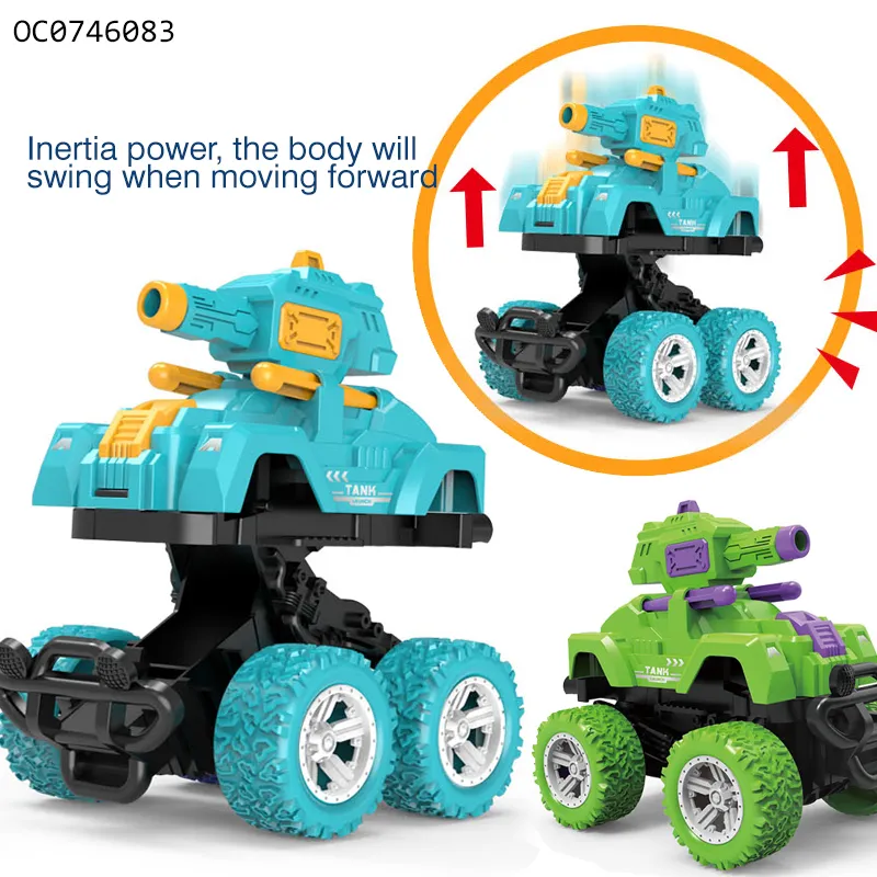 Wholesale Educational Plastic Small Friction Super Tank Car Truck Toys
