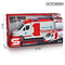 Wholesale Kids Educational Friction Cartoon Small Car Plastic Ambulance Toy with Light Sound