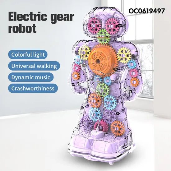 Wholesale Intelligent Electrical Walking Electric Kids Toys Robot with Light Music