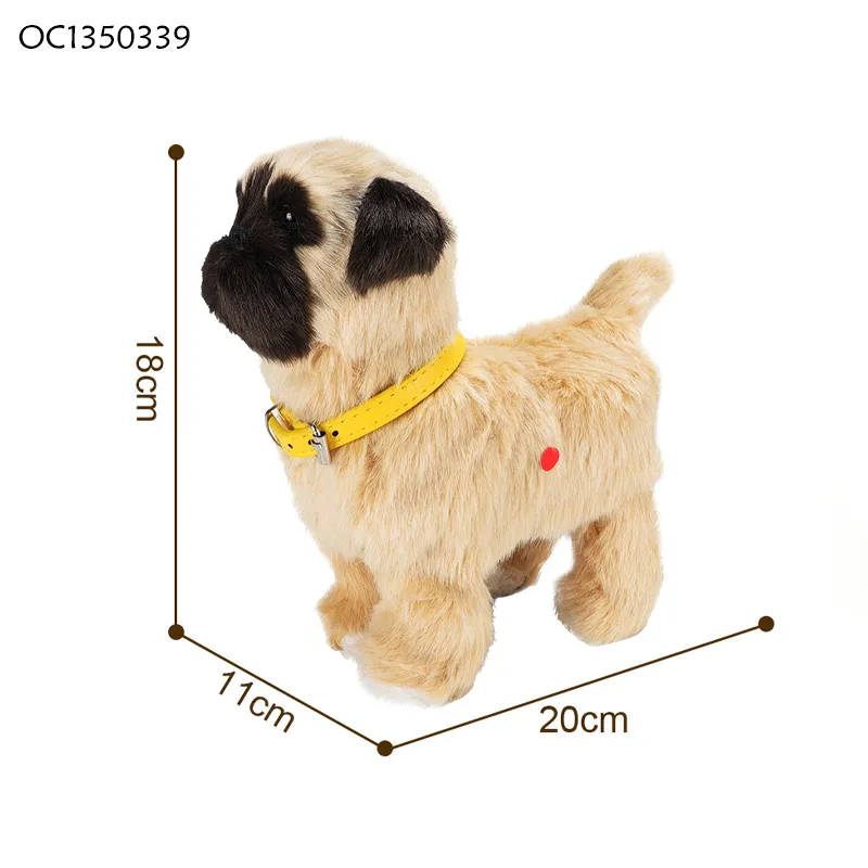 Wholesale Stuffed Pet Electronic Plush Animal Cute Battery Operated Dog Sound Toy for Kid