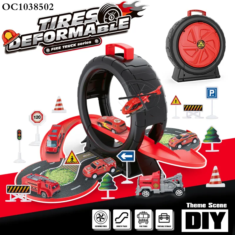 Wholesale Children Diecast Metal Track Parking Car Kids Race Track Toys Alloy Car