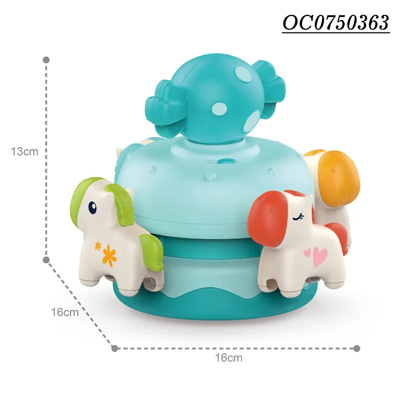 Wholesale Popular Animal Education Baby Cartoon Plastic Wind up Custom Toy for Kids