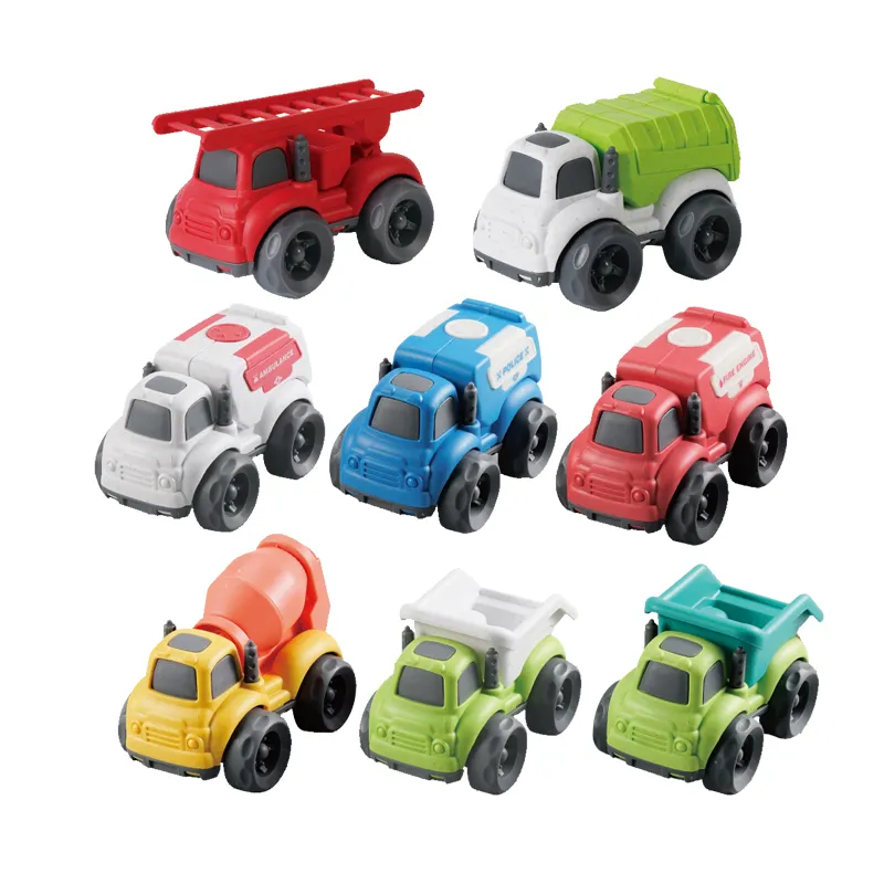 Wholesale Children Educational Eco-Friendly Materials Small Freewheel Super Plastic Truck Cars Toys