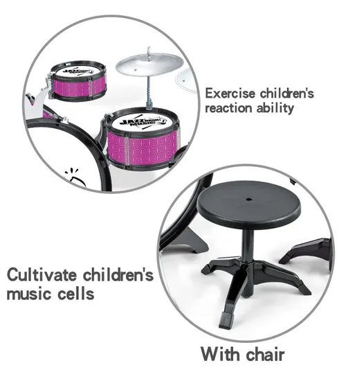 Wholesale Quality Outdoor Kids Musical Musical Instruments Drum Set for Kids