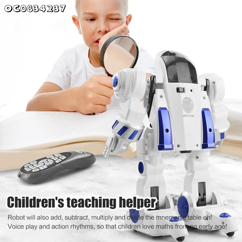 Wholesale Plastic Interactive Intelligent Smart Remote-Controlled Toy Robot for Kids