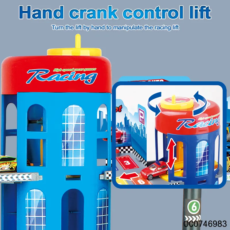Wholesale Diecast Metal Car Track Parking Play Set Car Model Toys