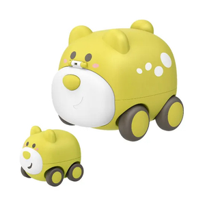 Wholesale 2PCS Cute Animal Friction Construction Plastic Mini Car Toy Set