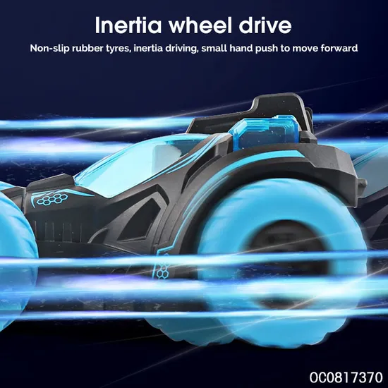 Wholesale Children Cheap Plastic Friction Stunt Super Car 360 Rotating Toy for Kids