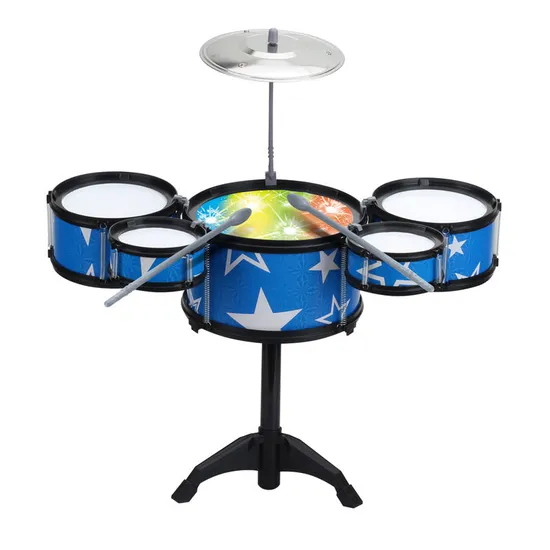Wholesale Electronic Quality Hot Sale Plastic Music Instrumental Kid Toy Drum Set Children