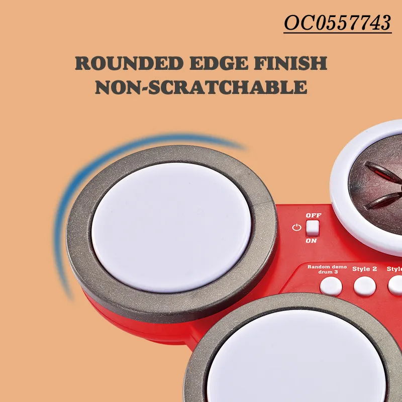 Wholesale Interesting Musical Plastic Children Instruments Electronic Baby Mini Drum Toy for Kids