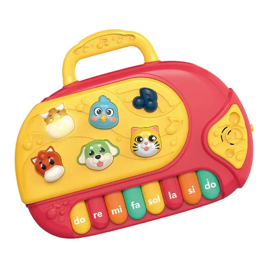 Wholesale Interactive Montessori Sensory Whack a Mole Toy Musical Instruments Light-up Keyboard Electronic Piano Toy