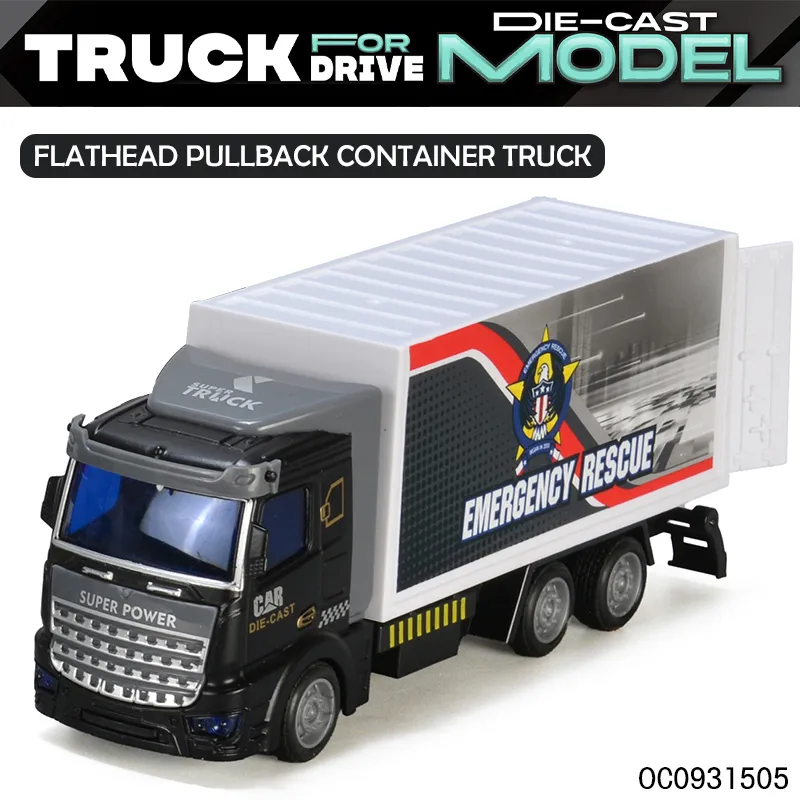 Wholesale Diecast Alloy 6PCS Miniature Metal Model Pull Back Car Toys Truck