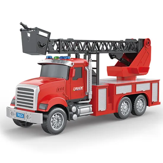 Wholesale Construction 1: 18 Scale Friction Educational Folding Fire Toy Models Truck