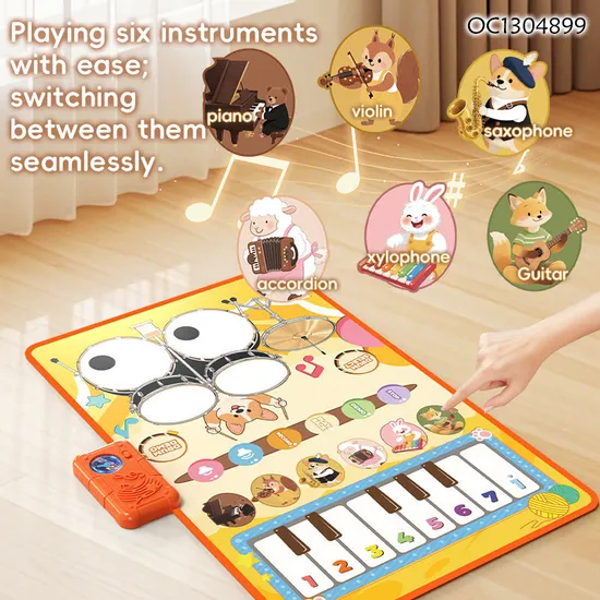 Wholesale Musical Piano Keyboard Educational Musical Electronic Drums Montessori Educational Toy