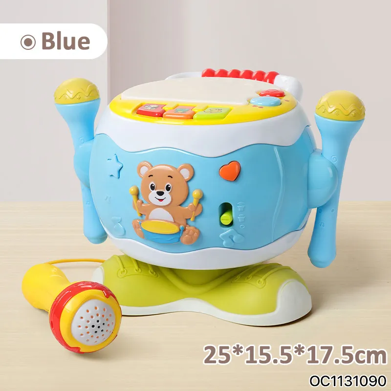 Wholesale Plastic Keyboard Electronic Musical Baby Kids Children Instrument Drum Montessori Educational Toy with Lights