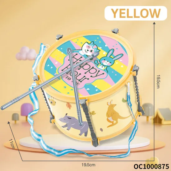 Wholesale Happy Plastic Children Baby Cartoon Plastic Musical Instruments Hand Drum