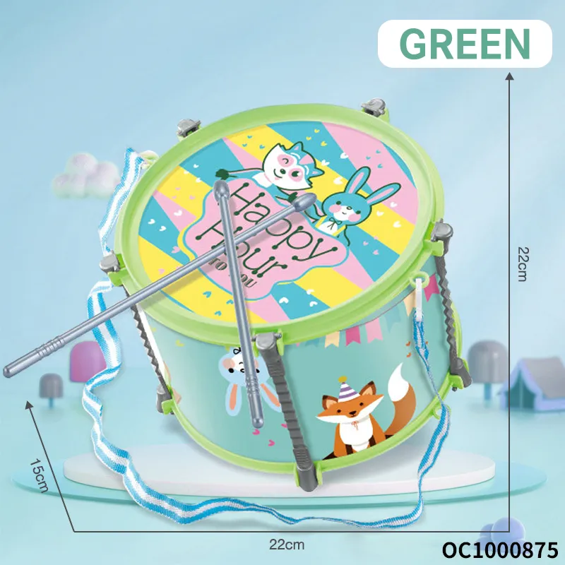 Wholesale Happy Plastic Children Baby Cartoon Plastic Musical Instruments Hand Drum