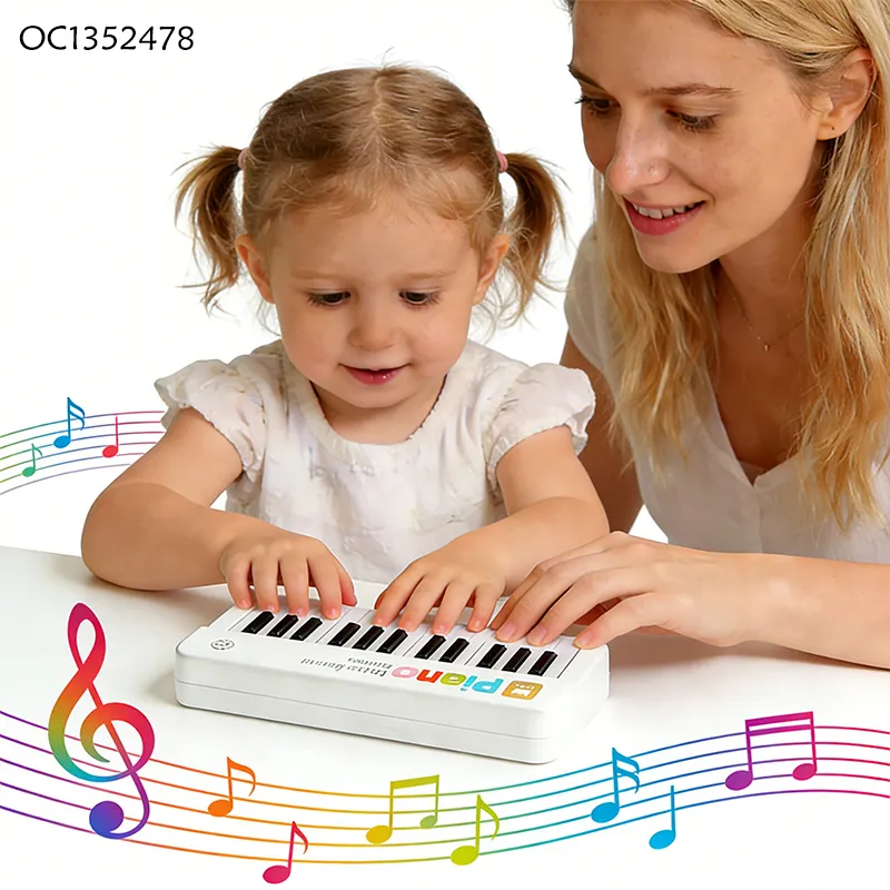 Wholesale Electronic Montessori Educational Musical Sensory Baby Baby Gift Piano Toy Keyboard with LED Light up