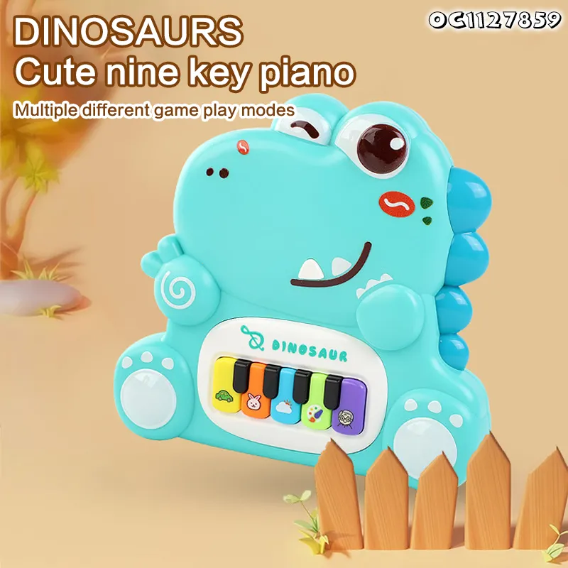 Wholesale Musical Instrument Battery Operated Baby Electric Piano Rainbow Keyboard Toys with Music for Children Baby