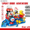 Wholesale 3 Alloy Trains Baby Plastic Racing Electric Track Kids Metel Toy Car Set with Light up and Music