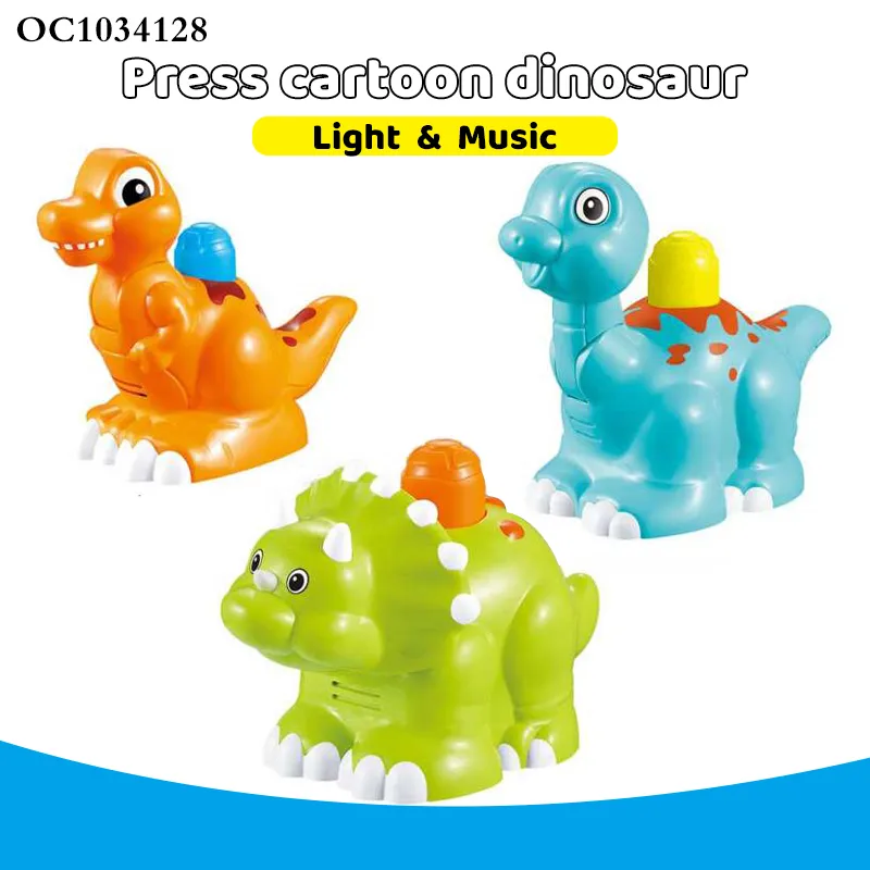 Wholesale Small Plastic Animal Press and Go Friction Dinosaur Car Educational Kids Toy