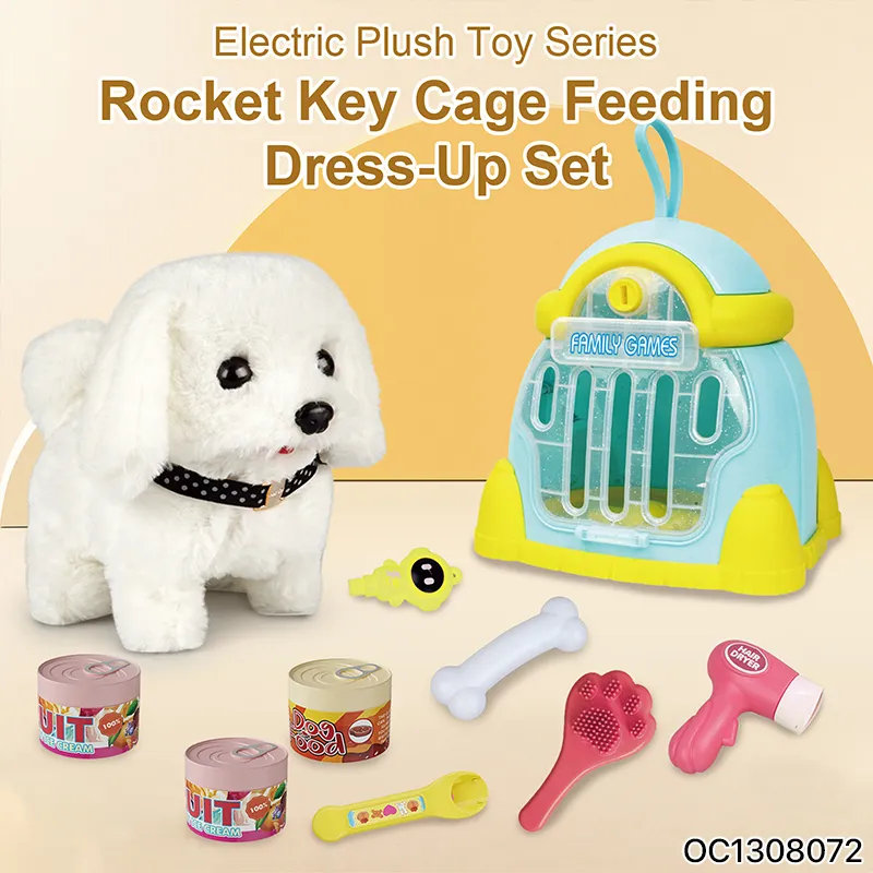 Wholesale Pet Creative Custom Stuffed Animals Electrical Plush Dog Toys for Kid