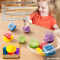 Wholesale Plastic Learning Exercise Shapes Baby Musical Montessori Drum Bellball Toys with Music and Sound