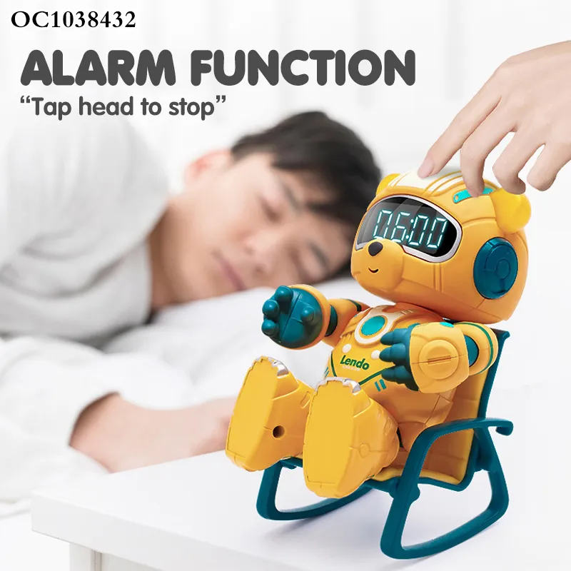 Wholesale Smart Alarm Clock Educational Interactive Intelligent Robot with Light Sound and Touch Sensing